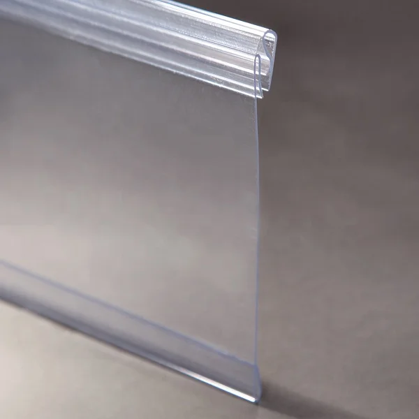 Meethope Store covered-face hinged injection supermarket Plastic PVC Sign Holder shelf Super Grip shelf talker clips