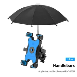 In Stock Ready to Ship Bike Smartphone Stand with Umbrella Waterproof Phone Holder Durable Cycling Bracket