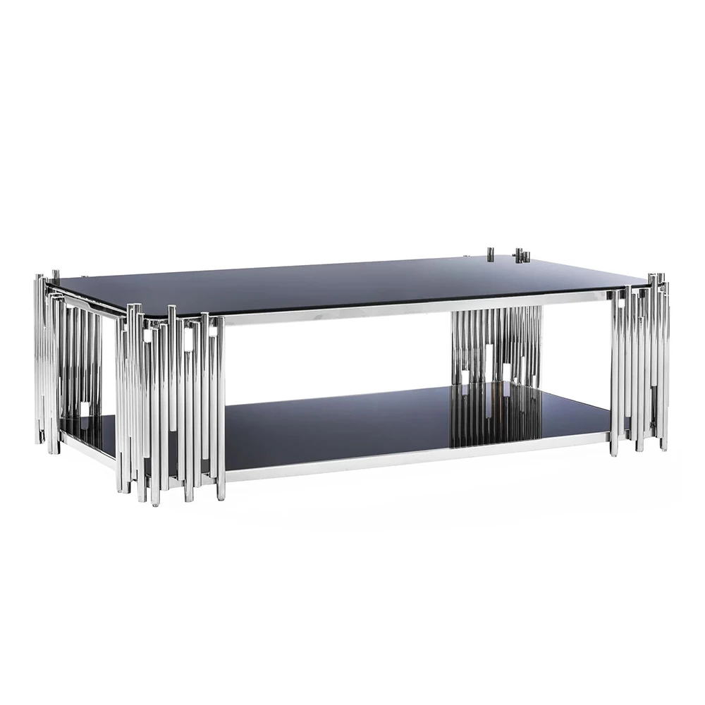 Luxury Coffee Table Living Room Furniture Coffee Table Set Mesas De Centro Coffee Tables Glass Top