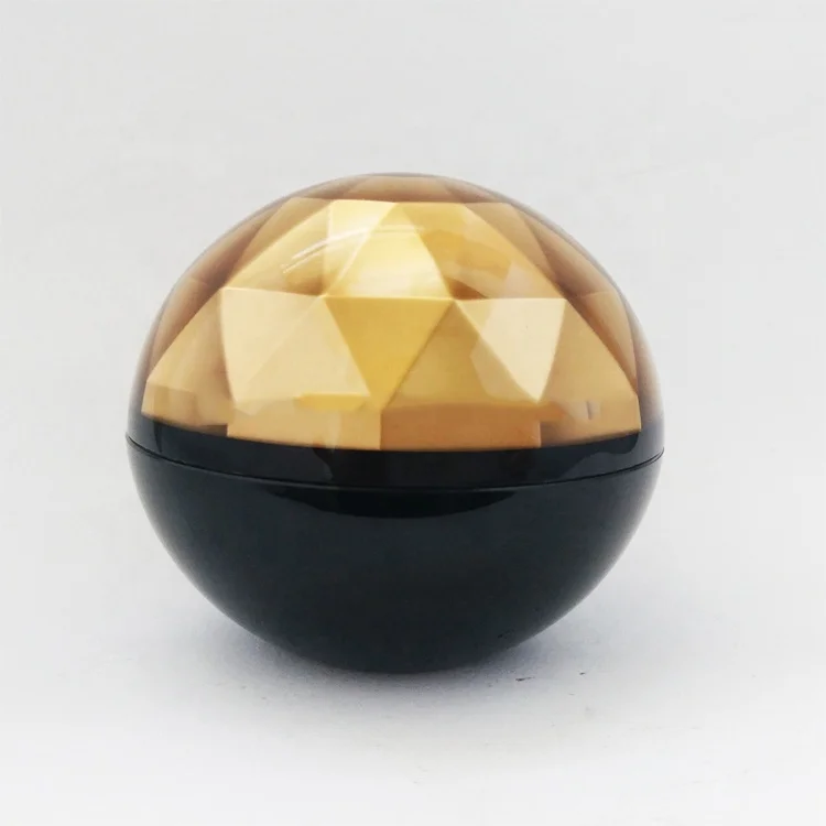 
China supplier 15g 30g 50g 70g gold and black globe 1 makeup container acrylic jar skin care packaging 