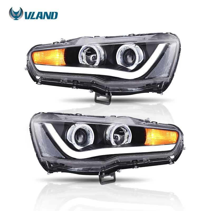 VLAND Factory LED Headlight For Mitsubishi Lancer 2008-2020 Others Car Light Accessories Parts Auto Lighting Systems Head Lamp