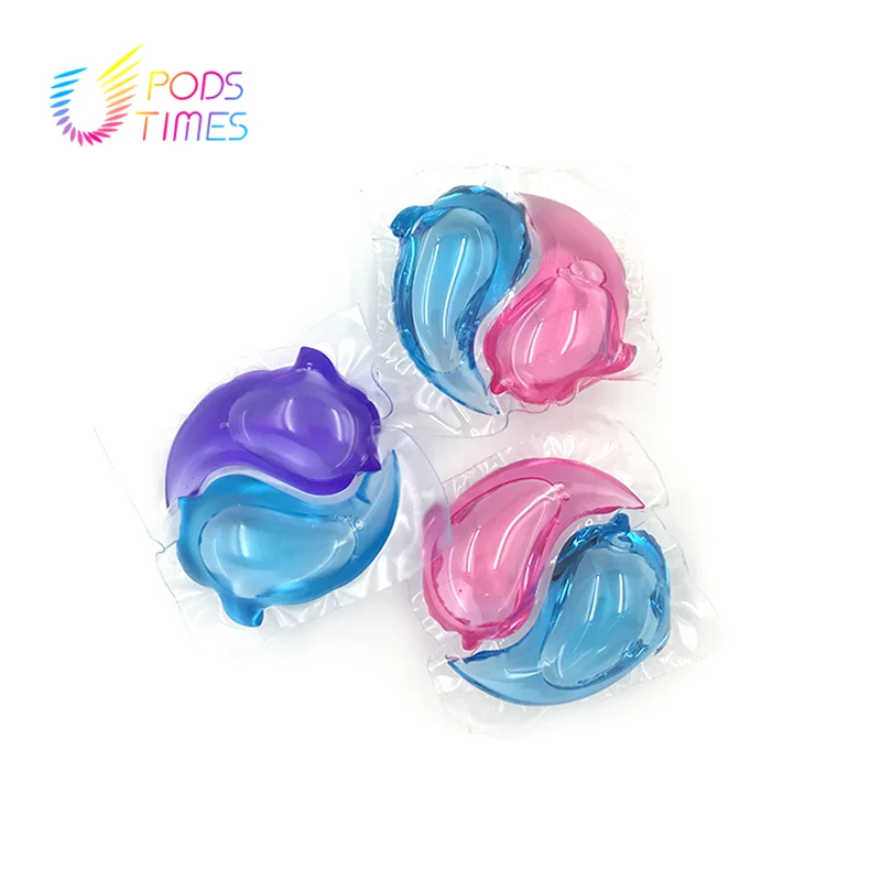 Шарики для моющего средства стирки OEM ODM шарики мытья капсулы от производителя HE 2 в 1 удаления жёстких пятен гель