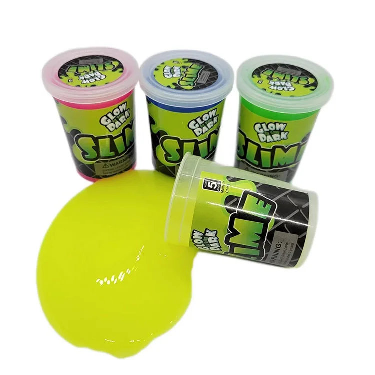 Glowing in The Dark slime Packed with Box with Colored Slimes Funny Slime putty Making Kit