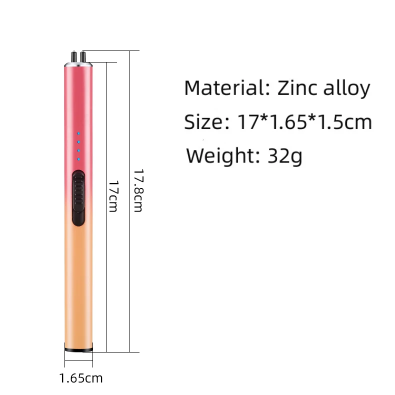 Cheap long slim electric windproof kitchen aromatherapy candle arc lighter