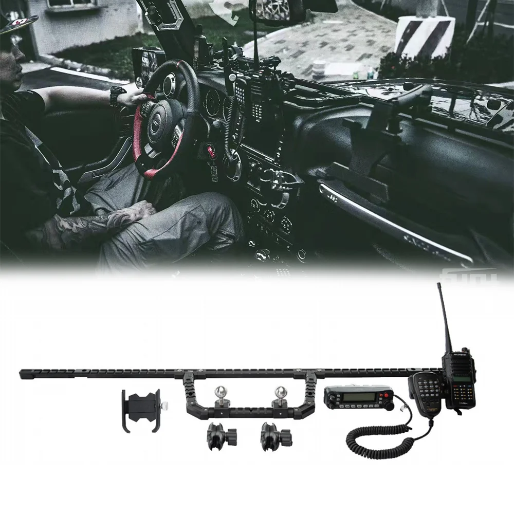 Fury 2007-2017 CNC process Aluminum Alloy CENTRAL CONTROL GUIDE RAIL for Jeep wrangler JK