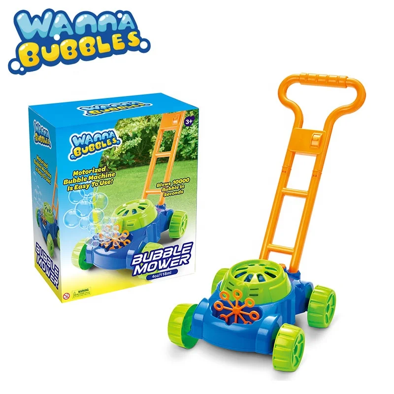 Outdoor games boys girls kids electronic walker bubble blower bubbles lawn mower toys for toddlers