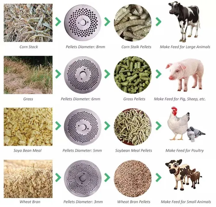 High Production Feed Processing Machines Rabbit Cattle Sheep Chicken Duck Catfish Goose Animal Feed Making Machine for Poultry