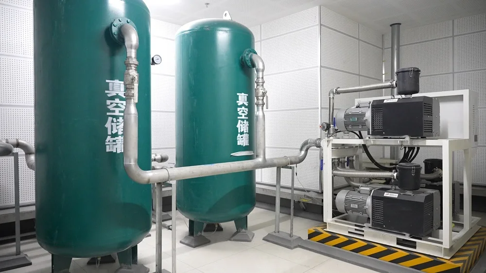 Electric Central Vacuum Suction Pump Machine Steel Construction