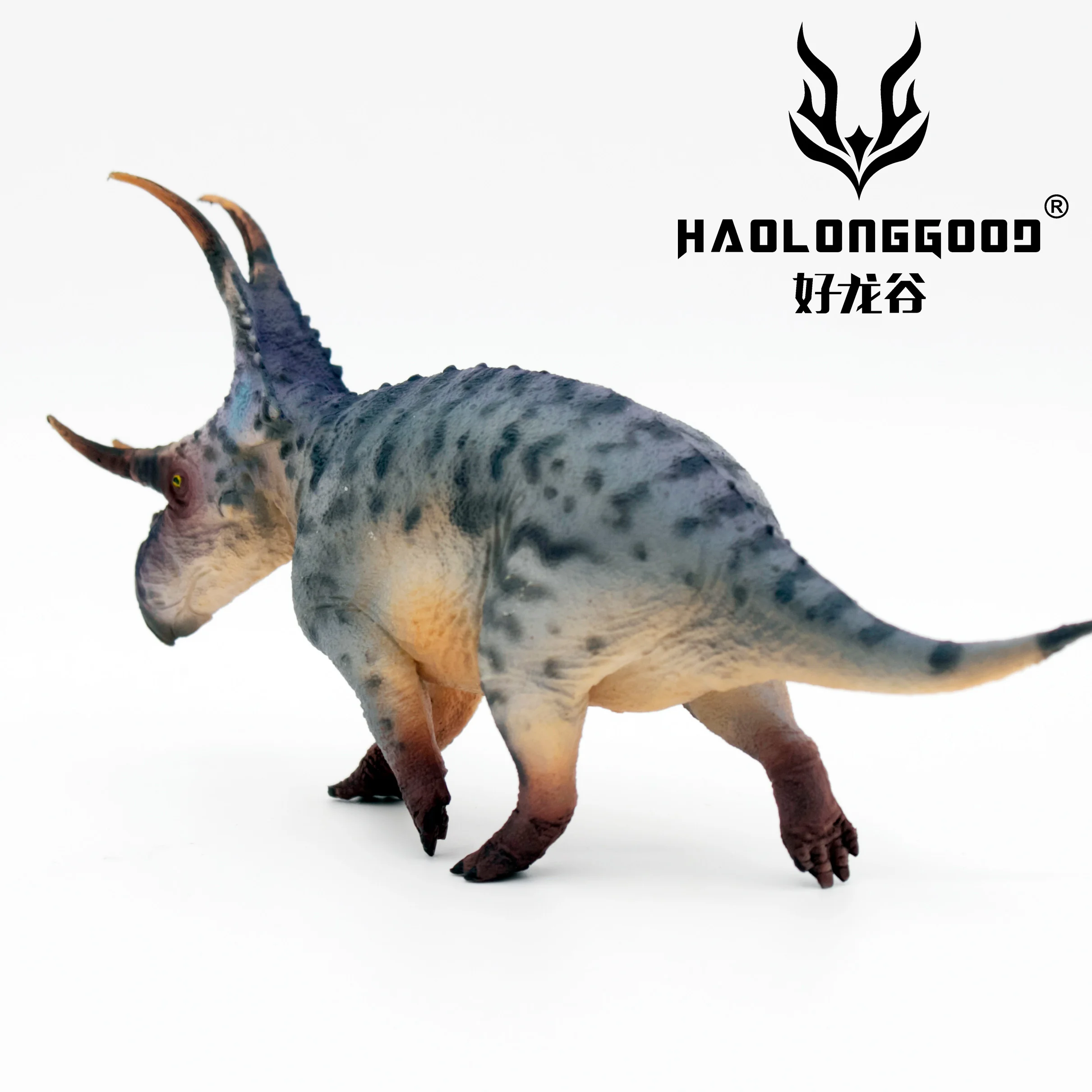 Haolonggood Diabloceratops Most Popular Plastic Dinosaur Figure World prehistory Animal Toy Set Cool Gift Birthdays Christmas