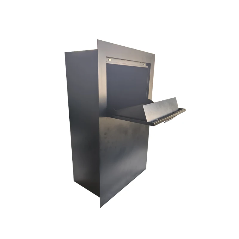 Outdoor Waterproof Anti Theft Stainless Metal Post Home Packages Parcel Letter Mail Delivery Box