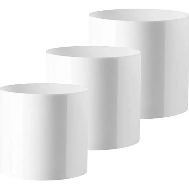 Round Pink round Wedding Table Stand clear Acrylic Cylinder 70cm diameter display riser