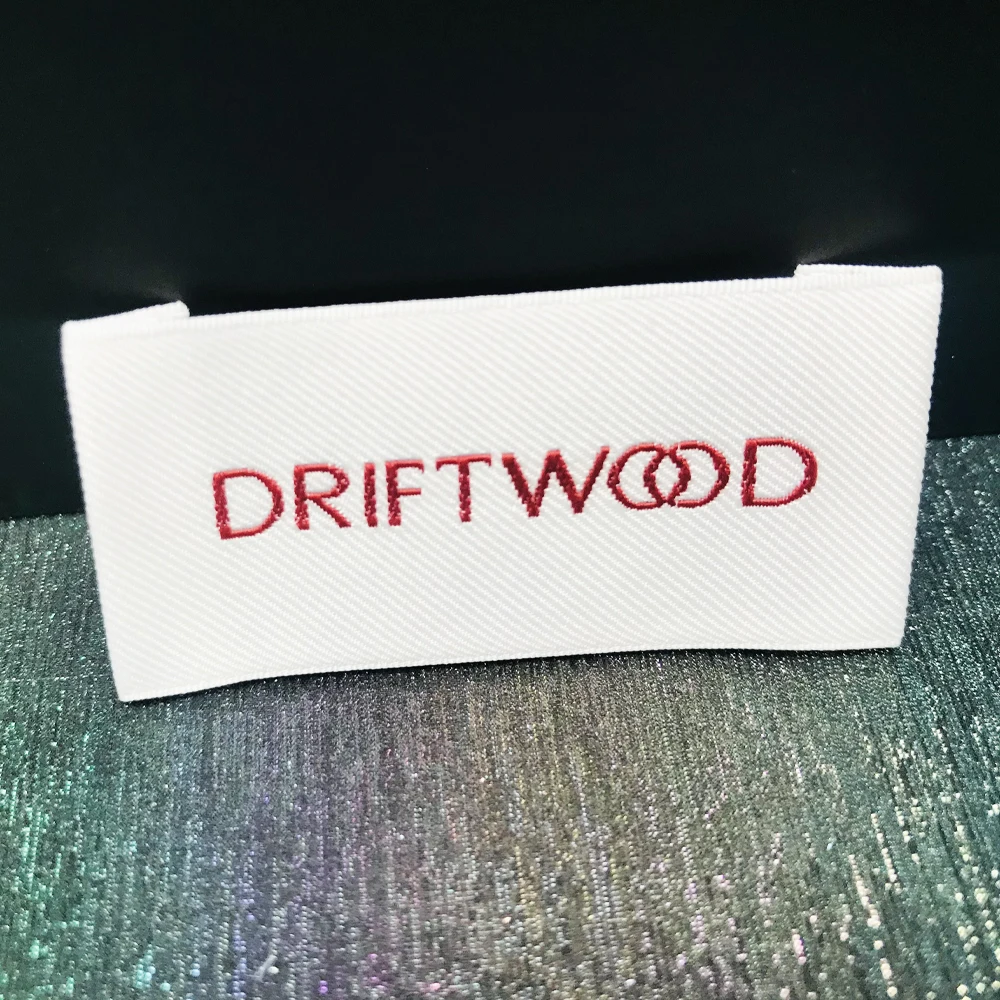 Custom Logo Shirt Hoodie Hat Eco Friendly 3D Embossed Silicone Rubber Logo Clothing Collar Labels Woven Fabric Cloth Neck Label