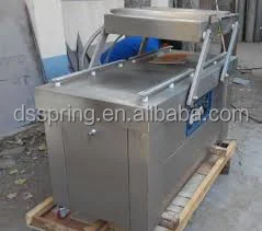 custom 500 600 1000 double room vacuum packing machine for bbq satay sausage meat paste vegetable fish vacuum sealing equipment