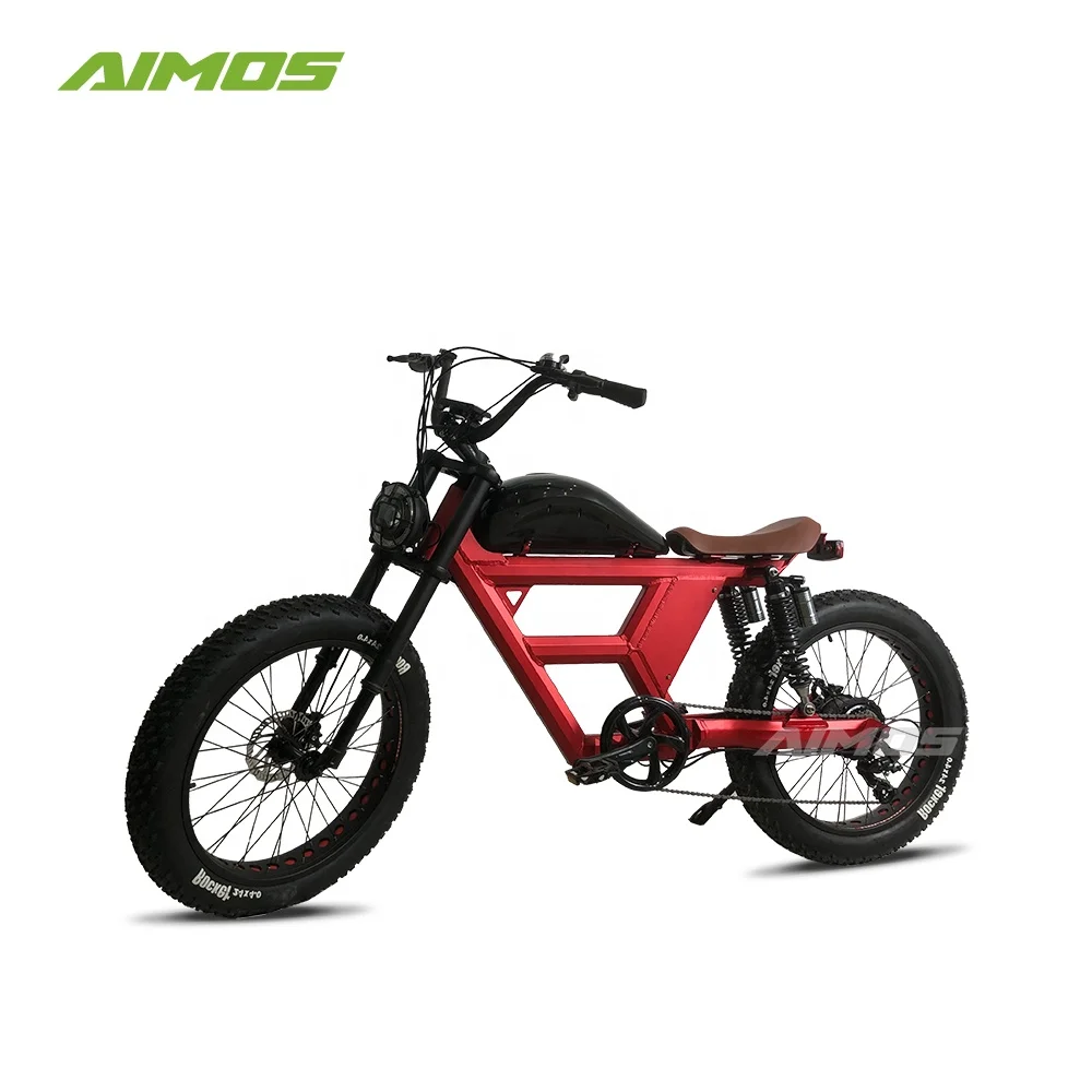 Aluminum Alloy 24inch powerful electric snow bicycle ebike beach cruiser with 7 speed gears derailleur for wholesale