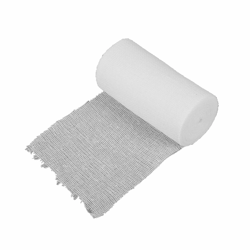 Cotton fabric dressing gauze bandage rolls standard absorbent sterile gauze bandage roll