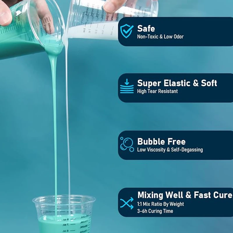 Jianghe Rtv Platinum Silicone Rubber Liquid For Soap Silicone Mould Making