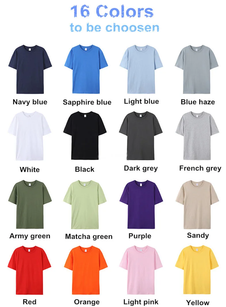 Unisex Custom Logo T Shirt Printing Blank T-shirt Ready to Ship 100% Combed Cotton Casual Knitted Plain Dyed Solid Pattern 10pcs