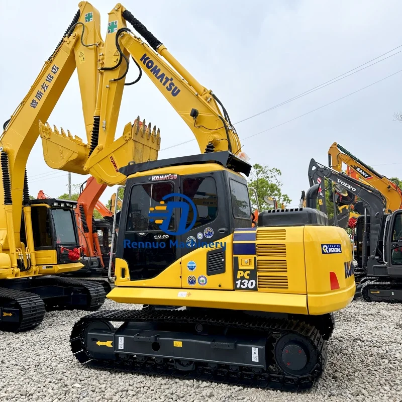 Rennuo Новое поступление подержанные Экскаваторы Komatsu в Дубае гусеничный экскаватор PC130 200 для сельского хозяйства