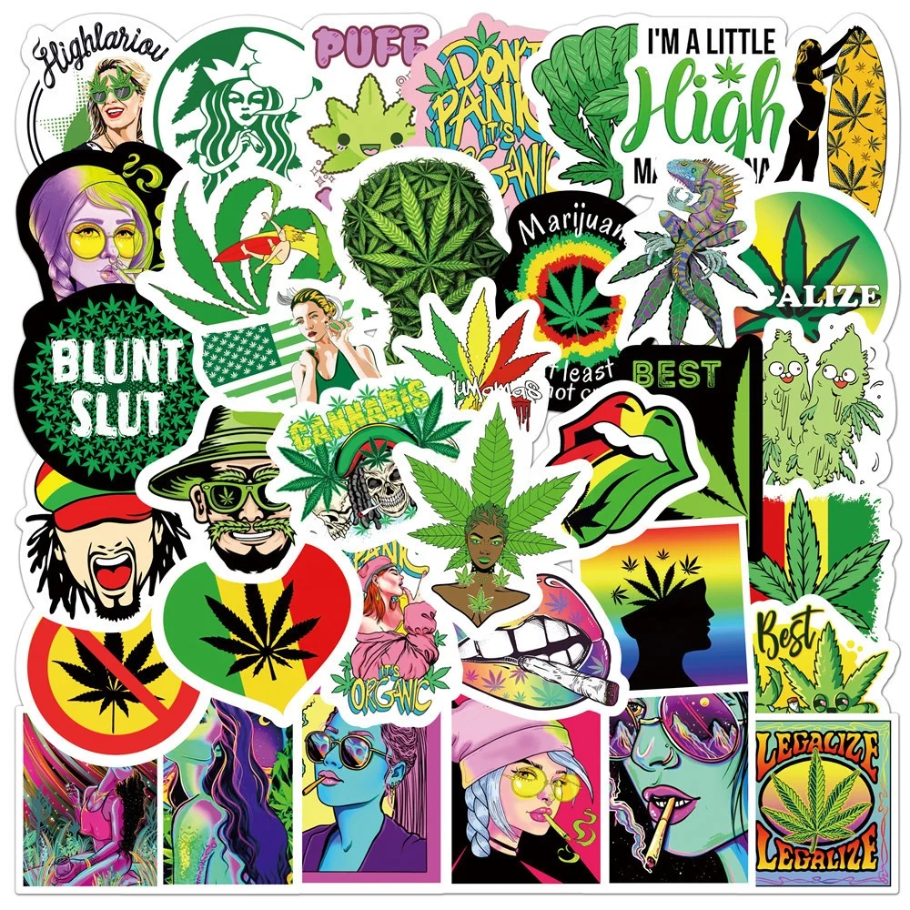 50PCS VSCO Smoking Stickers Pink Purple Kawaii Decoration Aesthetic Laptop Cartoon Cute Decal Luggage Skateboard Kpop Sticker