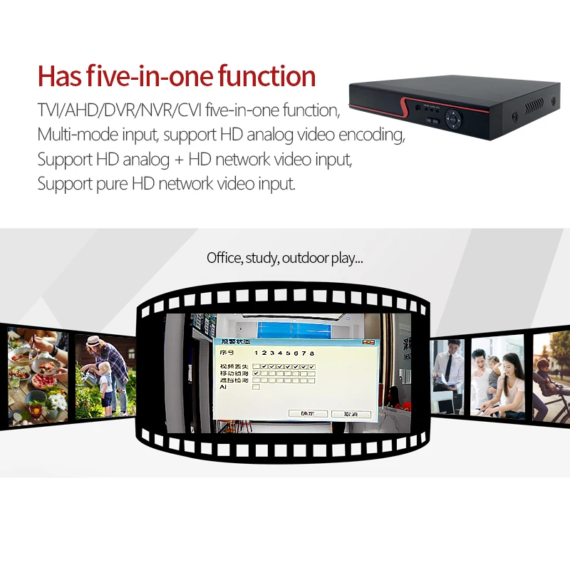 HOT XVR9708CH-A5 5MN/1080P 8 channel Support STVI function CCTV DVR/XVR surveillance video security digital video recorder