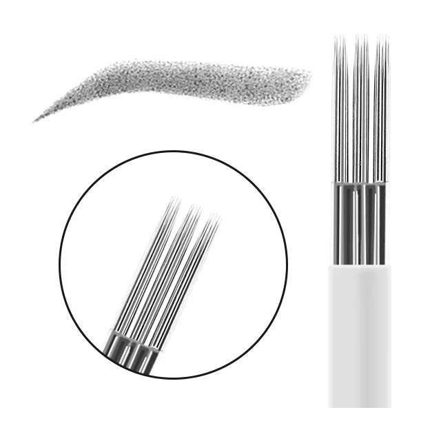 Supply 3*5 Pins Microblade Needle Tattoo Eyebrow For Permanent Machine Microblading Needles Genius Micro Makeup Switch Blade