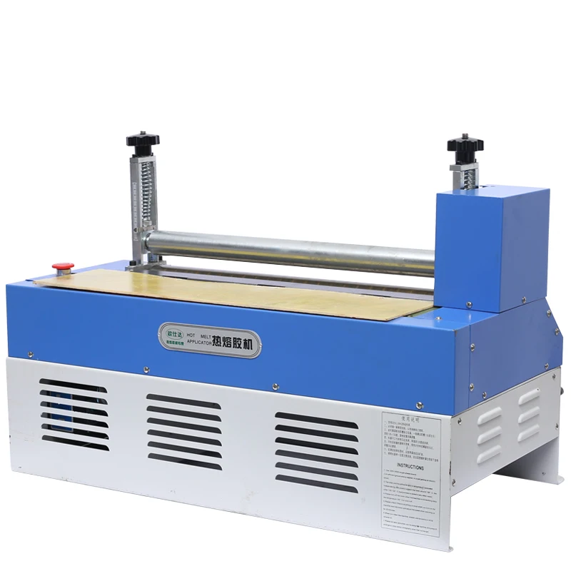 Hot Melt Rolling Glue Machine 600 mm Gluing Roller Machine