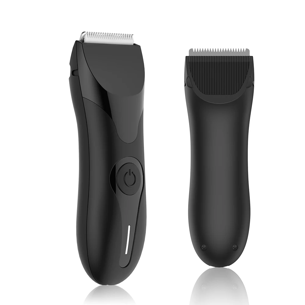 IPX5 Waterproof Mens Wet/Dry Groomer  Body & Groin Hair Trimmer for Men Electric Rechargeable Ball Shaver