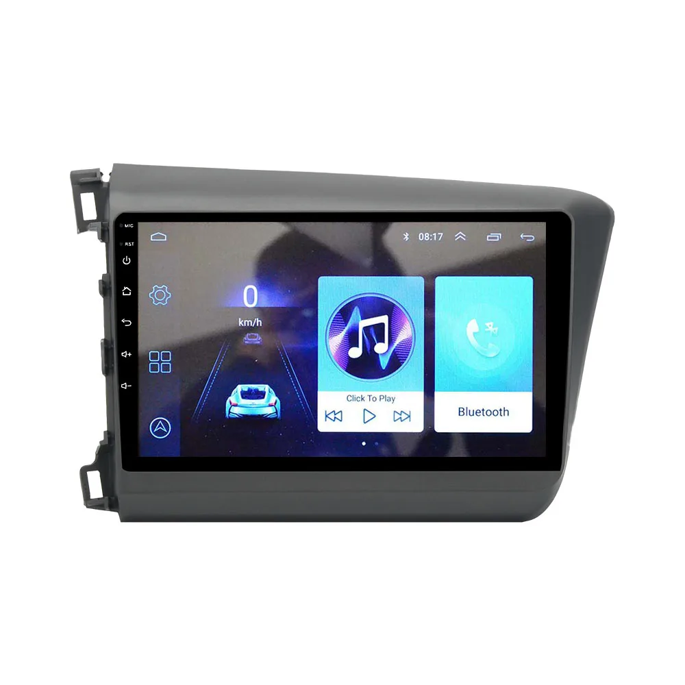 for Honda Civic 2012 2013 2014 android touch screen car dvd radio video audio gps  multimedia navigation player