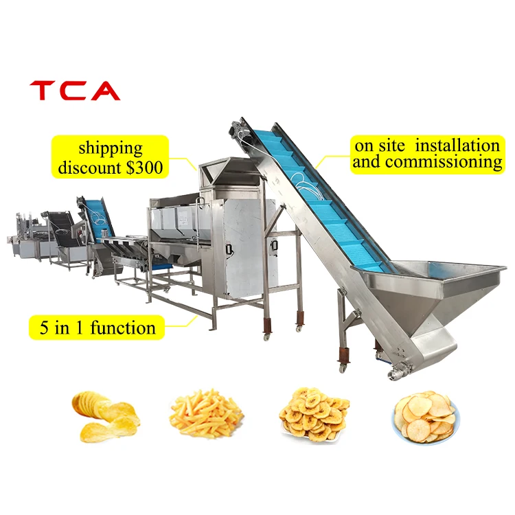 1000kg/h 2000kg/h 3000kg/h 4000kg/h potato frozen french fries production line
