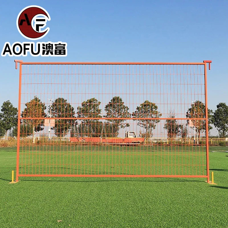 Заводской производитель съемное горячеоцинкованное арендуемое строительное сооружение временное ограждение в Канаде