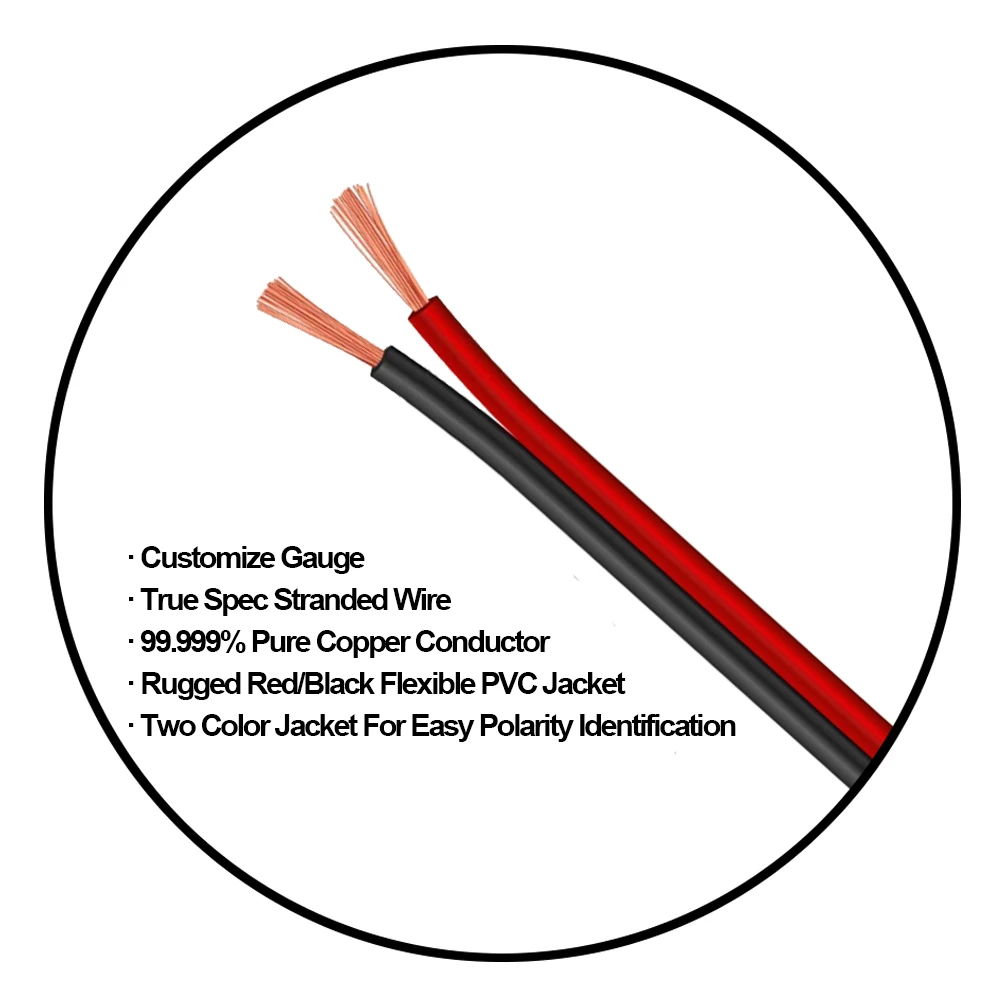 2 ядра 18 AWG медный стандарт домашний кинотеатр динамик кабель провода