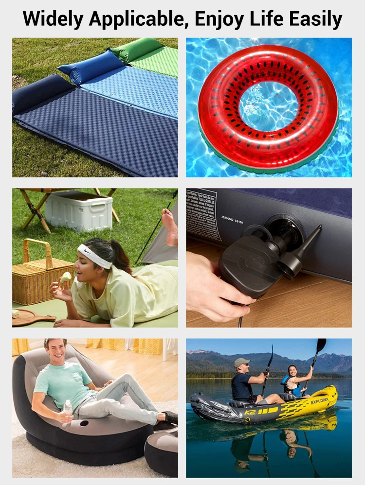 Portable Mini Electric Air Pump Home Car Dual-purpose Pump Inflatable Inflator For Air Matress Sofa Pvc Inflatable Products