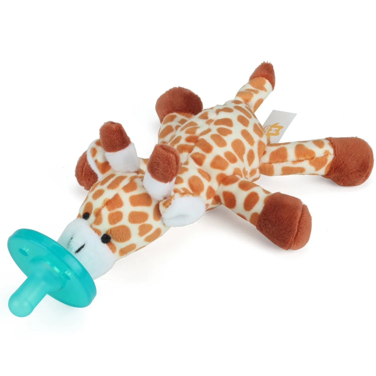 Wholesale Baby Removable Stuffed Animal Baby Pacifier Silicone Pacifier Infant Giraffe Plush Pacifier