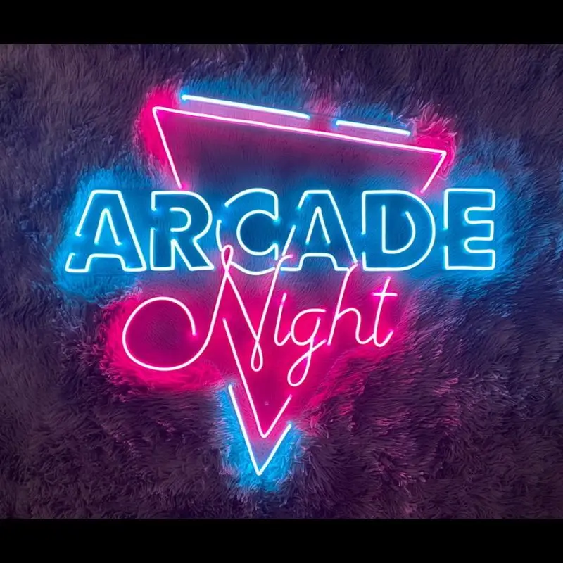 Back To The Arcade custom lighting real glass neon light sign tubes led neon sign customize