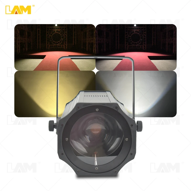 DMX dj lights led movinghead light wedding equipment Zoom COB LED 200W stage Lights 200W 2in1 Cob LED Par Spotlight For Studio