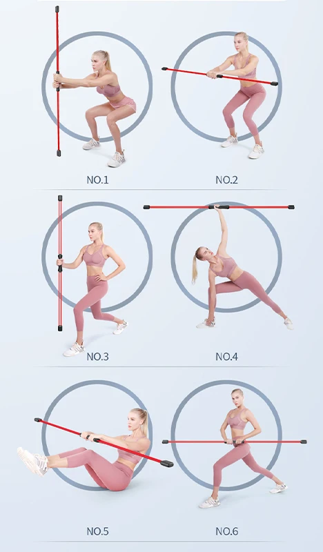 New Flexi swing exercise double bar muscle training fiberglass training stick flex bar