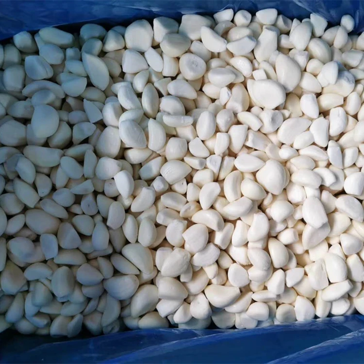 BRC certified new crop frozen peeled garlic cloves made in China frozen garlic for export