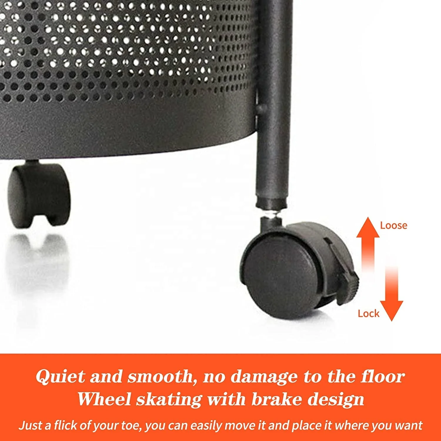 360 Degree Multilayer Storage Kichen Basket Rack Rotatible Kitchen Vegetable Fruit Storage Rack Storage Rolling Cart Trolley