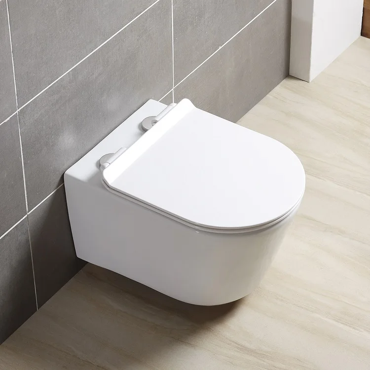 
ANBI Modern Rimless Bathroom Ceramic Sanitary Ware Toilet Wall Hung Mounted Wc Toilet 
