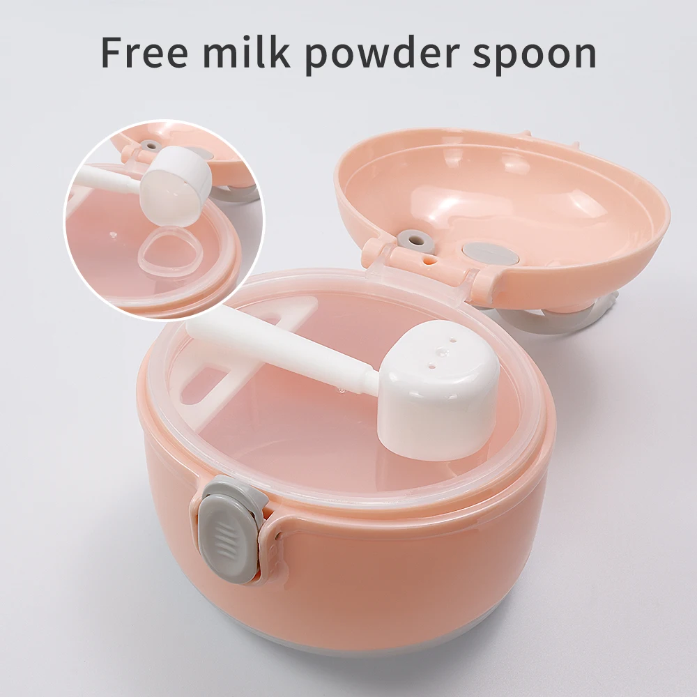 Portable Baby Formula Dispenser New Baby Milk Powder Container With Spoon Plastic Bpa Free
