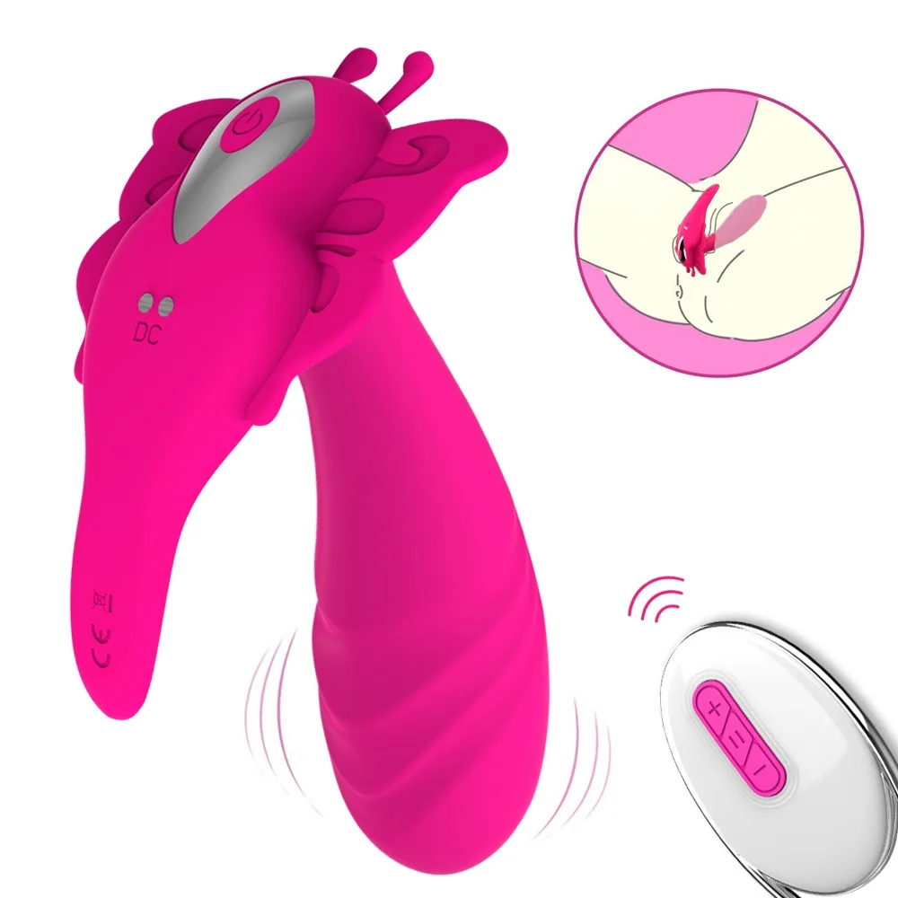 12 modes rechargeable wearable sex toys women butterfly clit massage panty dildo vibrator sex toys for women