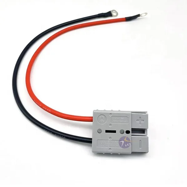 Andersons-Style 50A Power Plug To O Ring Terminals Battery Inverter Cables Harness Battery Extension Cable For Inverter Battery