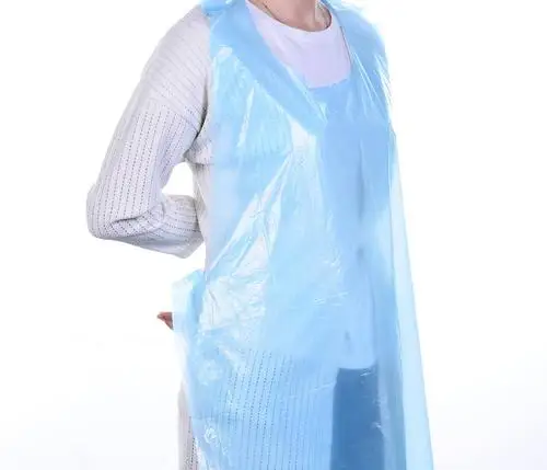 Polythene Overall Making Machine Disposable PE Plastic Apron Cutting Machine