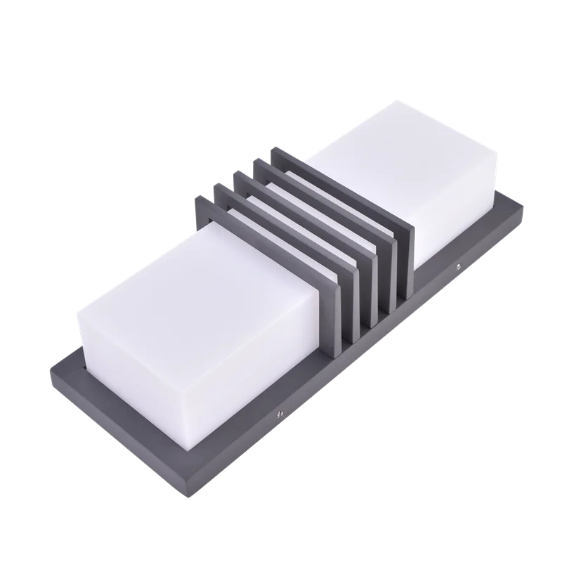 Decorative ip44 die-cast aluminum bulkhead exterior surface mounted outdoor led wall light