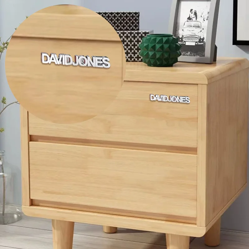 High quality custom equipment brand sticker logo embossed metal furniture tag for sofa