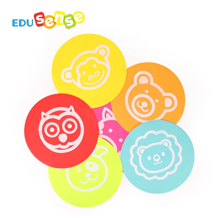 Animal Recognise Play Mat Practical TPR Exercise Limb Coordination Integration Toy Game Mat Jumping Pads Foot Game Disc