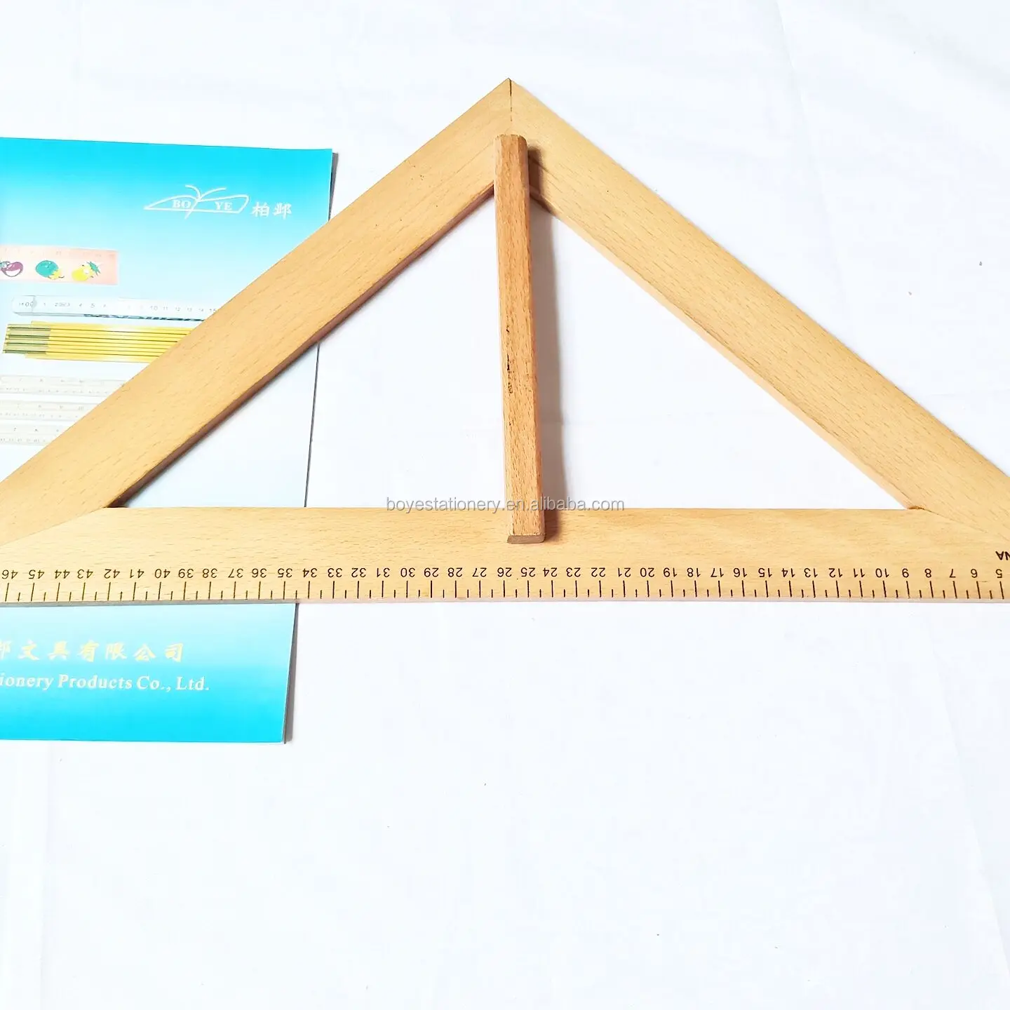 
Promotional Multi Angle Ruler Wooden Triangular Ruler Corner Square Triangle Ruler 