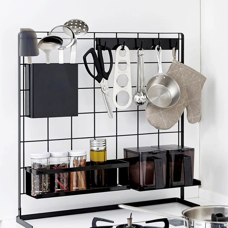 ZX wholesale household plastics Wall Mount tableware Storage boxs kitchen black white cutlery rack Chopsticks organize holder