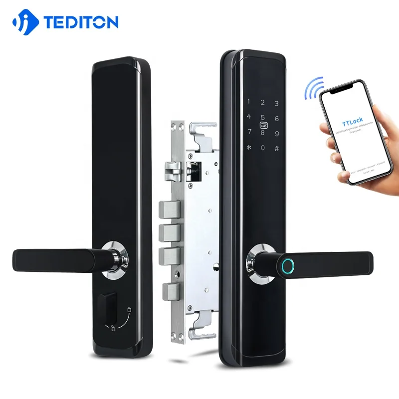 Tediton wifi waterproof fingerprint door lock gate lock with TT lock app