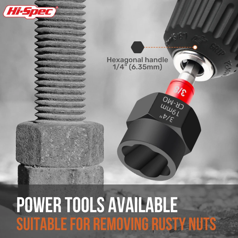 49pc Broken Screw Extractor Tool Set for Damaged Removal. 1# - 6# Bit Removers, Bolt Sockets and HSS Drill Bits. OEM ODM Ready